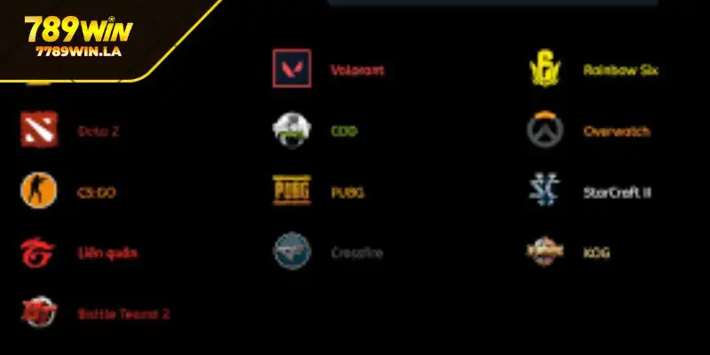 Các loại kèo cược hấp dẫn tại sảnh E-Sports 789Win